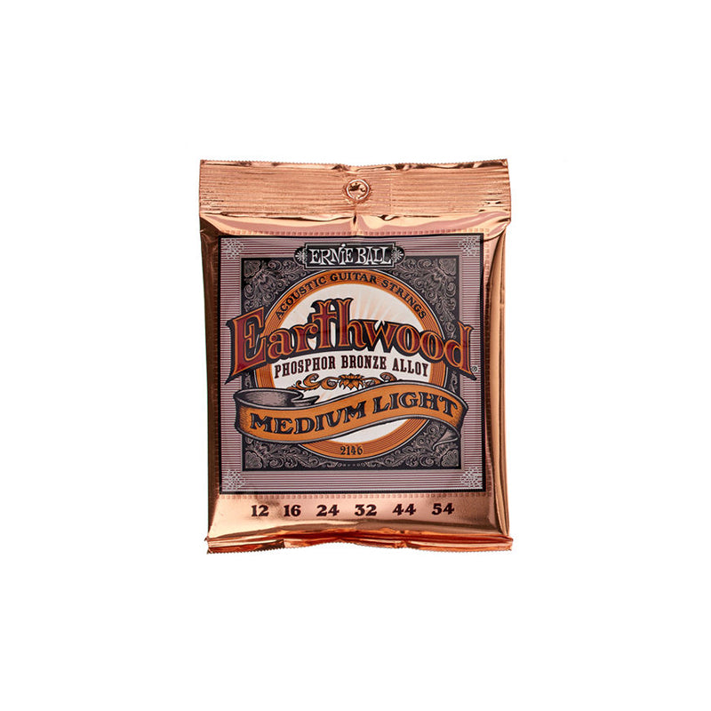 Ernie Ball 2146 Medium Light Earthwood Phosophor Bronze Acoustic Strings - .012-.054 - GUITAR STRINGS - ERNIE BALL - TOMS The Only Music Shop