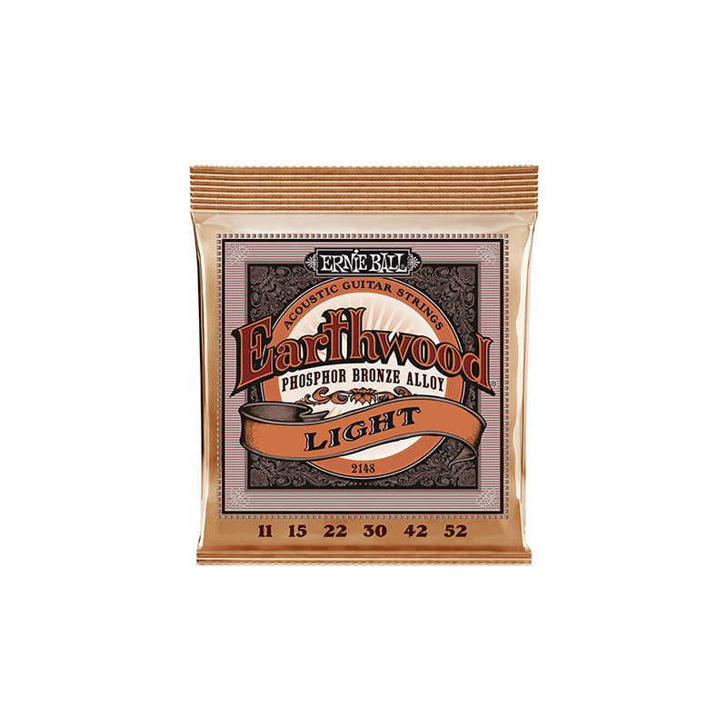 Ernie Ball 2148 Light Earthwood Phosophor Bronze Acoustic Strings - .011-.052 - GUITAR STRINGS - ERNIE BALL - TOMS The Only Music Shop