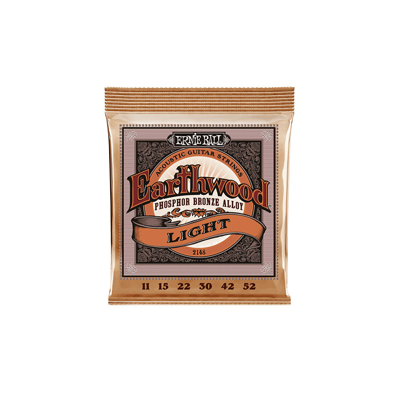 Ernie Ball 2148 Light Earthwood Phosophor Bronze Acoustic Strings - .011-.052 - GUITAR STRINGS - ERNIE BALL - TOMS The Only Music Shop