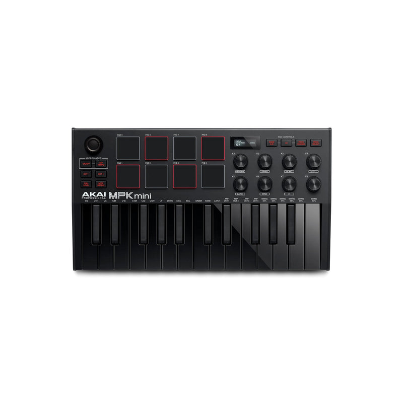 AKAI Professional MPK Mini 3 Black - CONTROLLERS - AKAI - TOMS The Only Music Shop