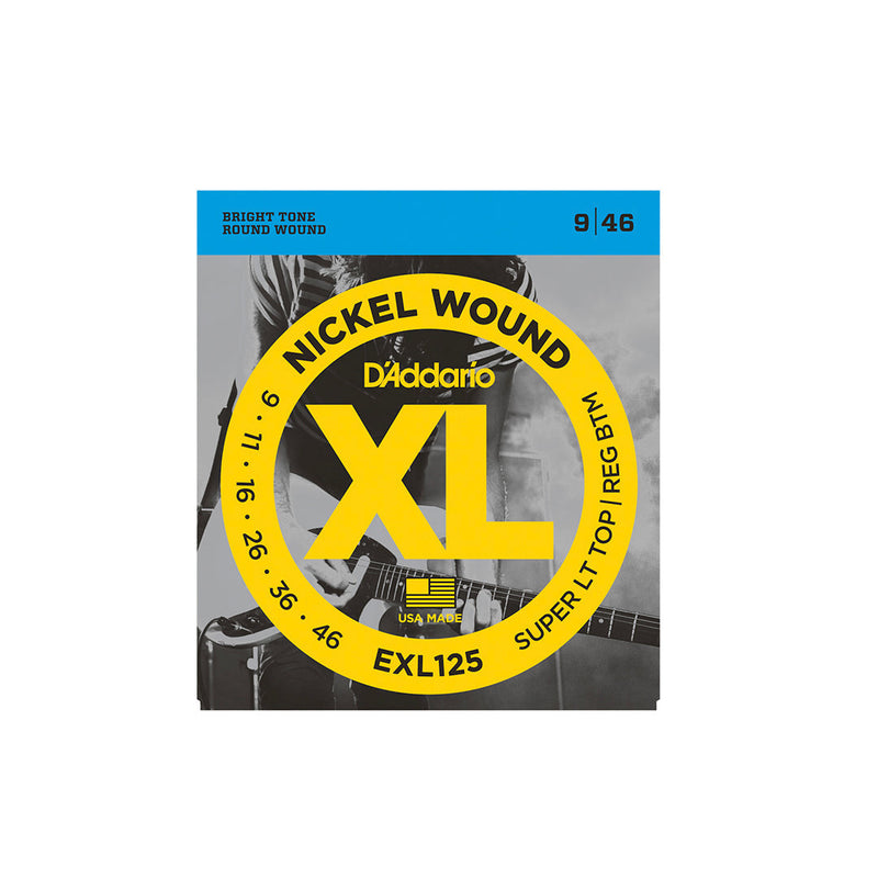 D'Addario Set EXL125 Electric Guitar Strings Xl Super Lite/regular - GUITAR STRINGS - D'ADDARIO - TOMS The Only Music Shop