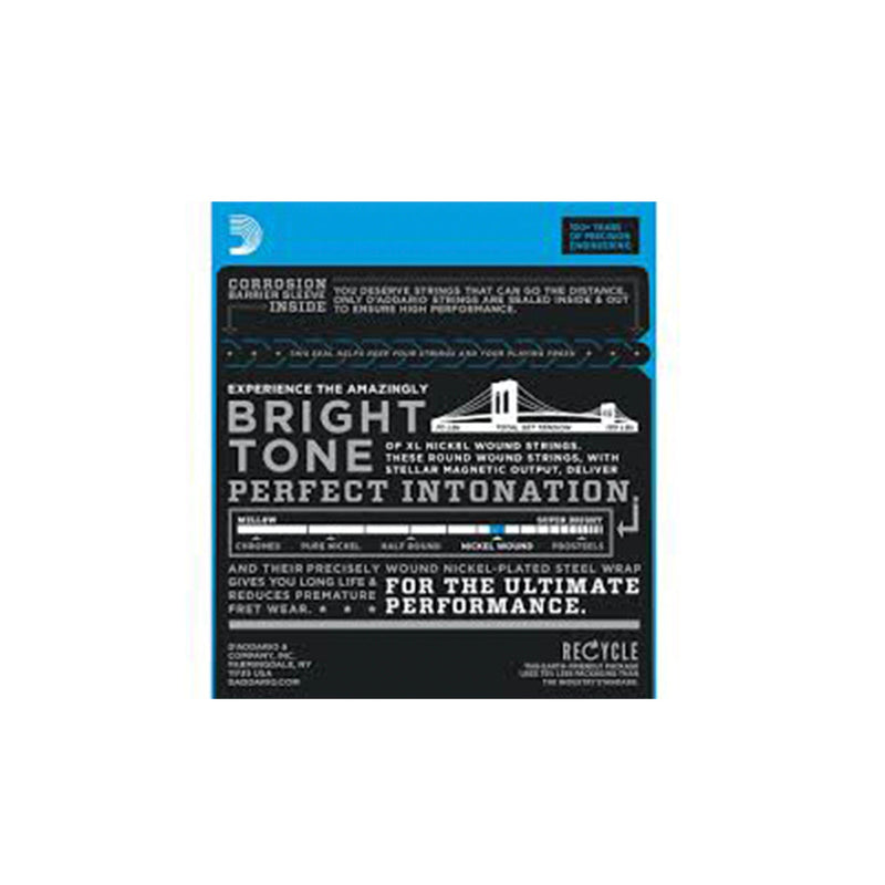 D'Addario EXL140 Nickel Wound Electric Strings - .010-.052 Light Top/Heavy Bottom - GUITAR STRINGS - D'ADDARIO - TOMS The Only Music Shop