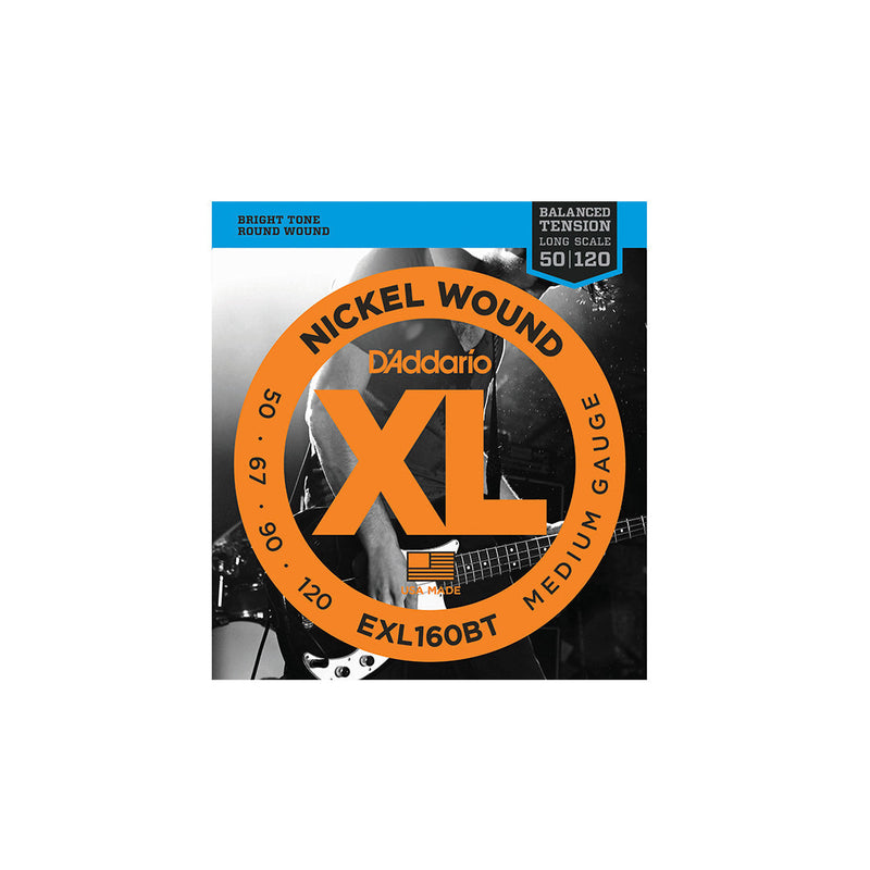 D'Addario EXL160BT Balanced Tension Regular Nickel Wound Long Scale Bass Strings - .050-.120 - BASS GUITAR STRINGS - D'ADDARIO - TOMS The Only Music Shop