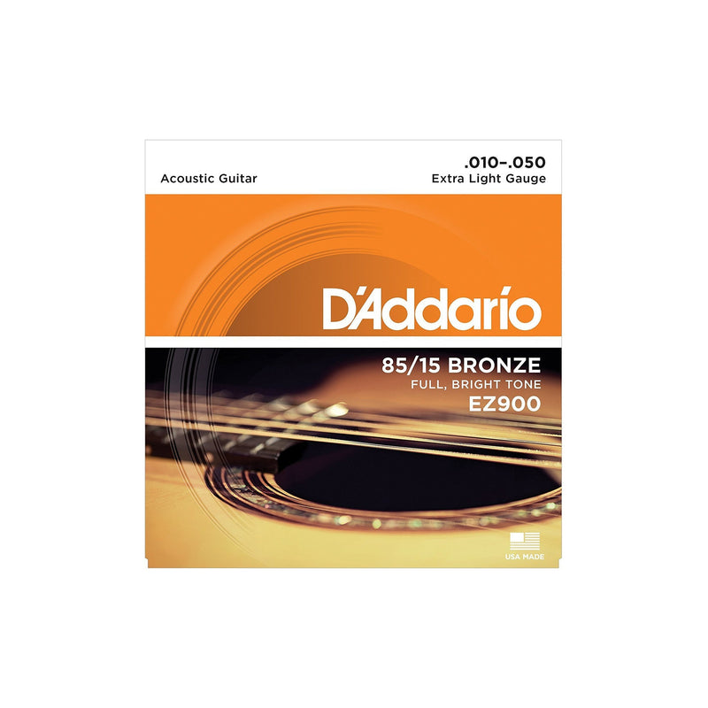 D'Addario EZ900 85/15 Bronze Acoustic Guitar Strings - ACOUSTIC GUITAR STRINGS - D'ADDARIO - TOMS The Only Music Shop