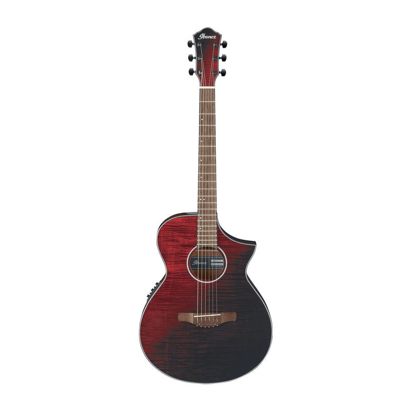 IBANEZ AEWC32FM-RSF Acoustic Electric Guitar Red Sunset Fade - ACOUSTIC ELECTRIC GUITARS - IBANEZ - TOMS The Only Music Shop