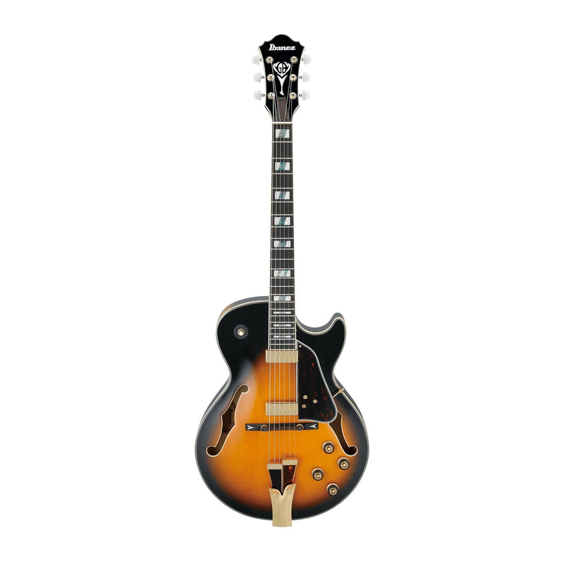 IBANEZ GB10SE-BS Signature George Benson Hollow-Body Electric Guitar in Brown Sunburst (BS) - Hardshell Case Included - HOLLOWBODY GUITARS - IBANEZ - TOMS The Only Music Shop