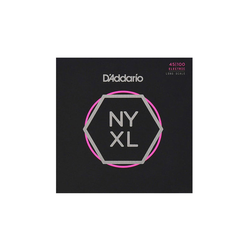 D'Addario NYXL45100 Regular Light Long Scale Nickel Wound Bass Strings - .045-.100 - BASS GUITAR STRINGS - D'ADDARIO - TOMS The Only Music Shop