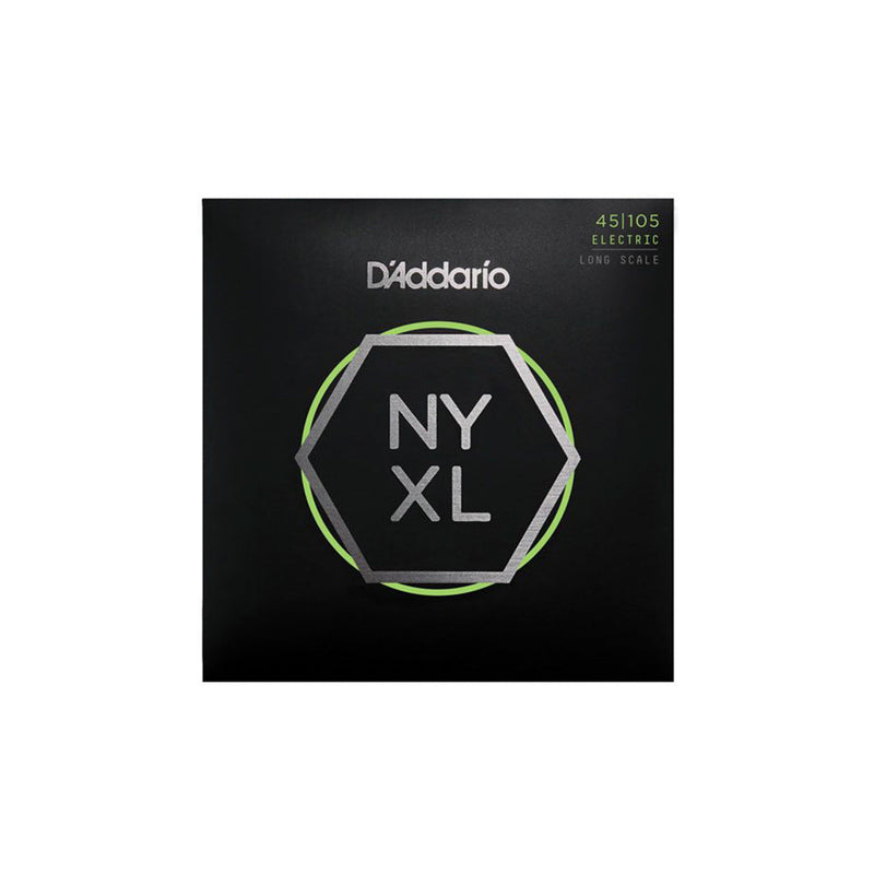 D'Addario NYXL45105 Light Top/Medium Bottom Long Scale Nickel Wound Bass Strings - .045-.105 - BASS GUITAR STRINGS - D'ADDARIO - TOMS The Only Music Shop