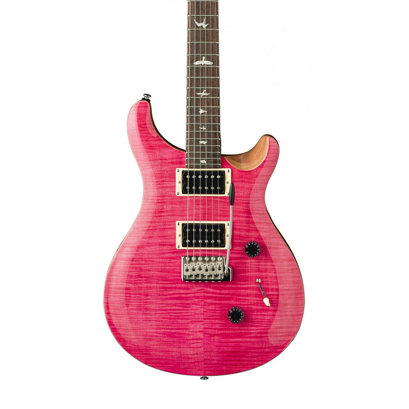 PRS SE PRS-CU44BQ Custom 24 Electric Guitar (Bonnie Pink) w/ Violin Top Carve - ELECTRIC GUITARS - PRS TOMS The Only Music Shop