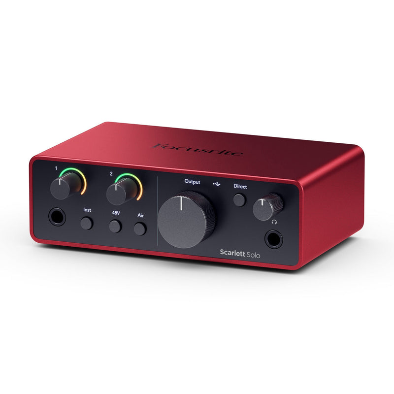 Focusrite SCASOLOG4 Scarlett Solo G4 Audio Interface - AUDIO INTERFACES - FOCUSRITE TOMS The Only Music Shop