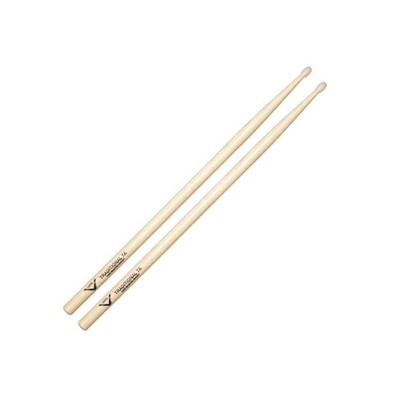 Vater Classics 7A Nylon Tip American Hickory Drum Stick - DRUM STICKS - VATER - TOMS The Only Music Shop